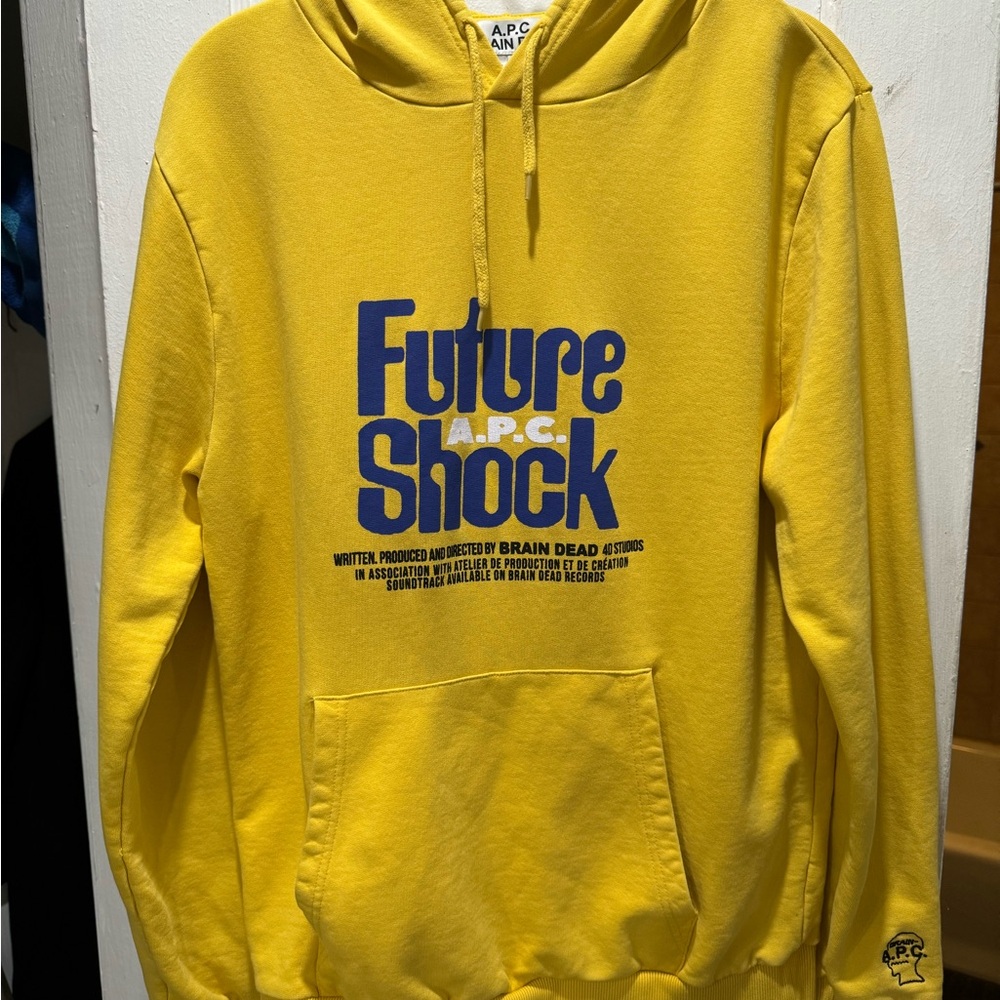 Brain Dead x APC Future Shock Hoodie Yellow Sz M